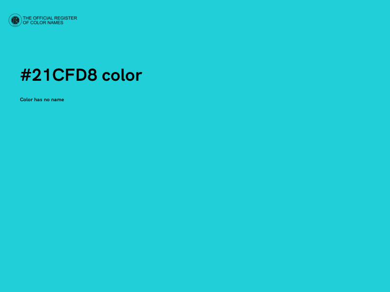 #21CFD8 color image