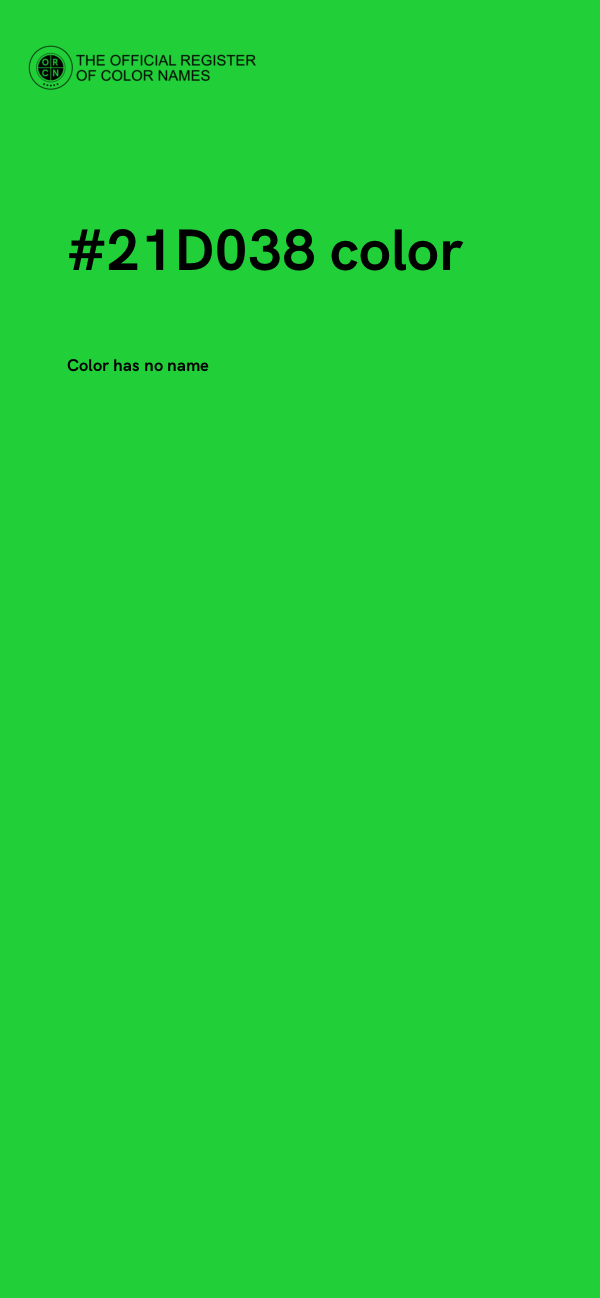 #21D038 color image