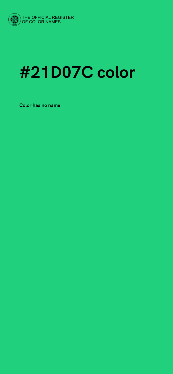 #21D07C color image