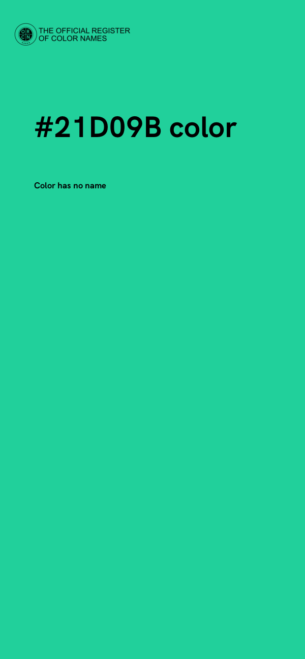 #21D09B color image