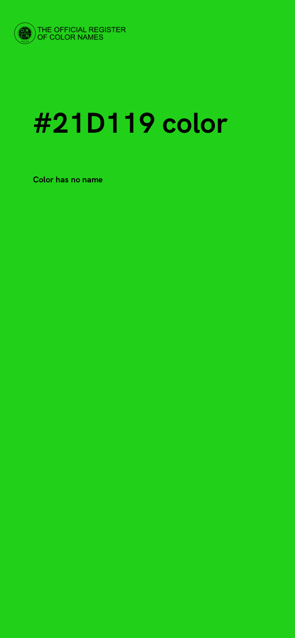 #21D119 color image