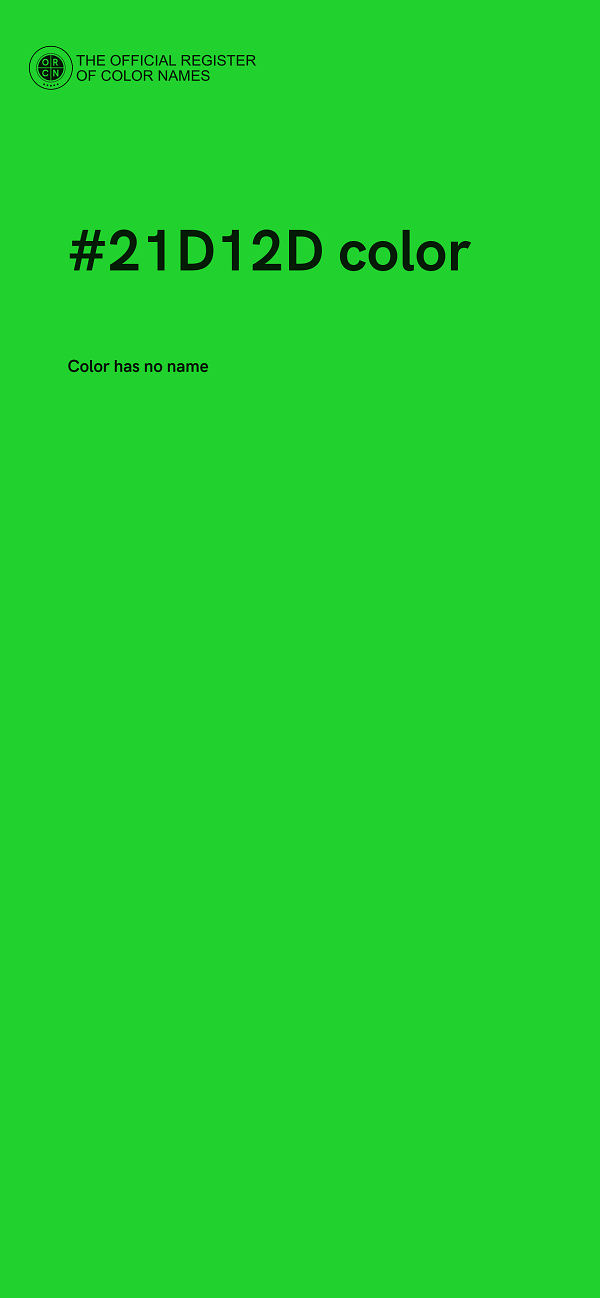 #21D12D color image