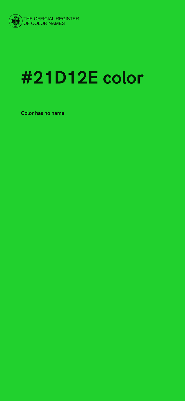 #21D12E color image
