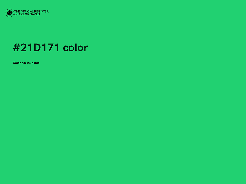 #21D171 color image