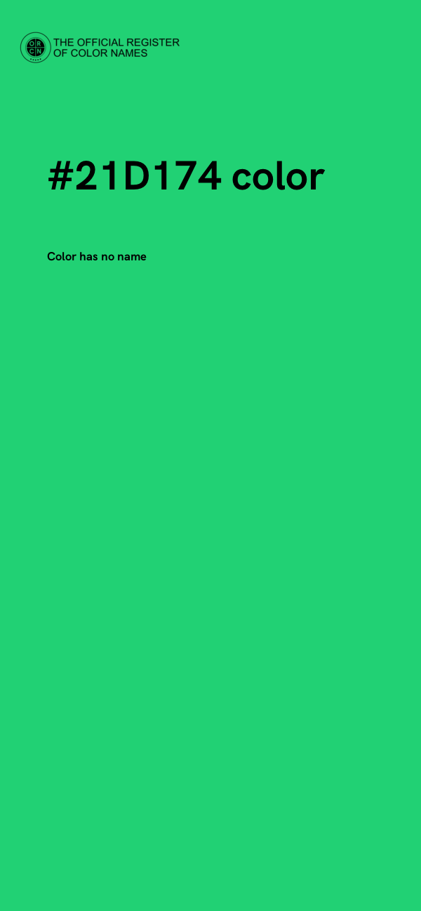 #21D174 color image