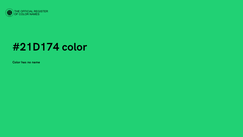 #21D174 color image