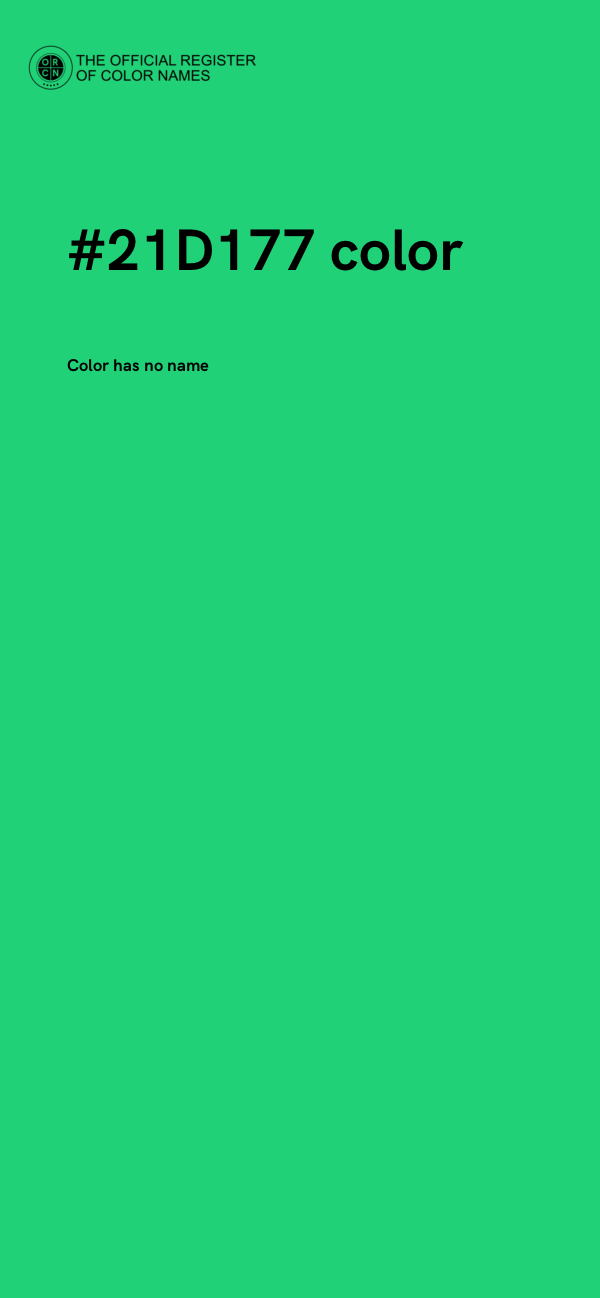 #21D177 color image