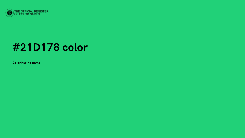 #21D178 color image