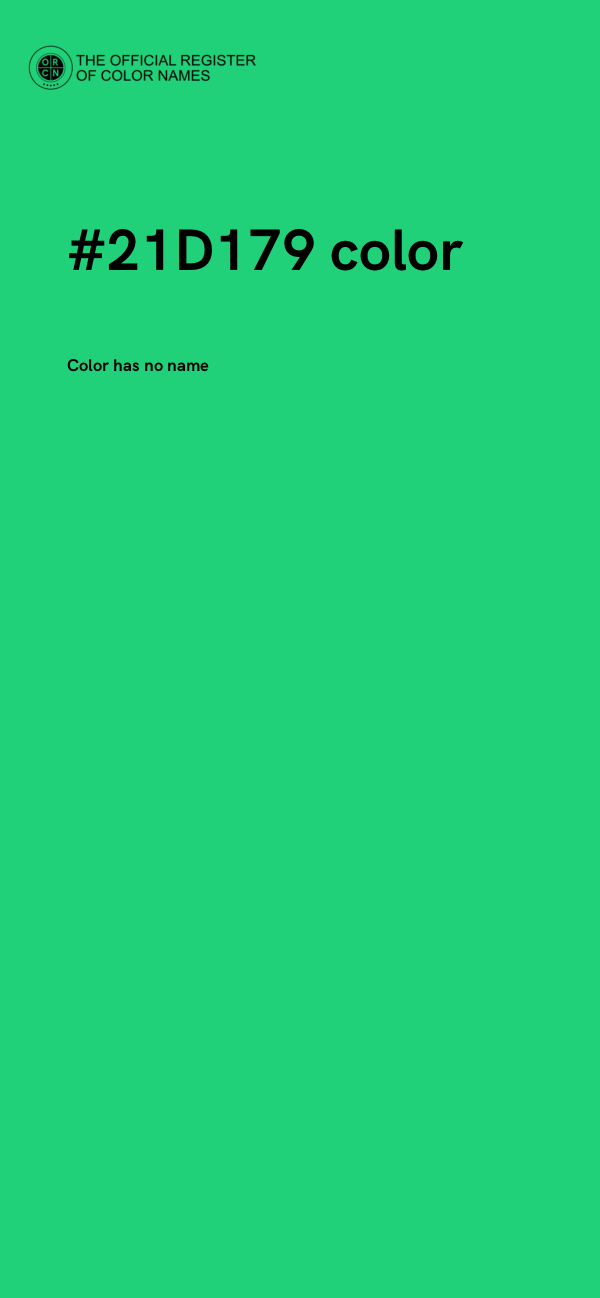 #21D179 color image