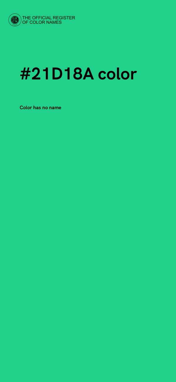 #21D18A color image