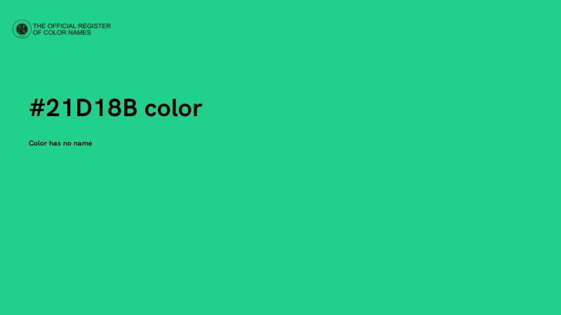 #21D18B color image