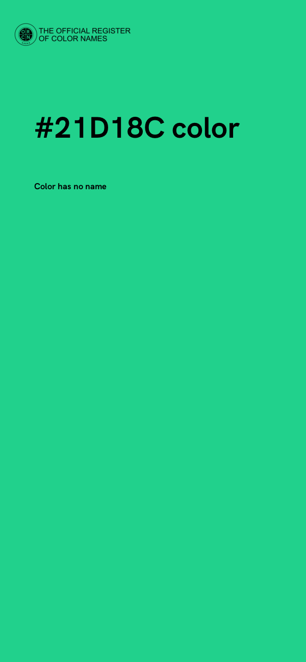 #21D18C color image