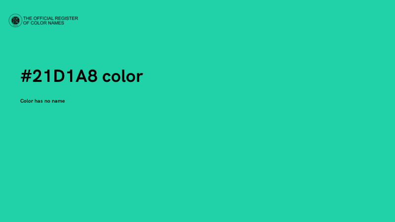 #21D1A8 color image