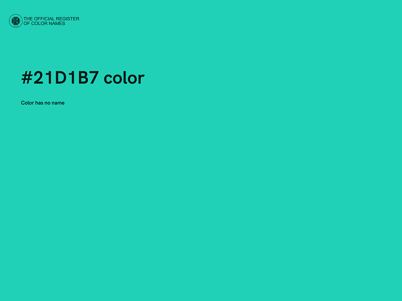 #21D1B7 color image