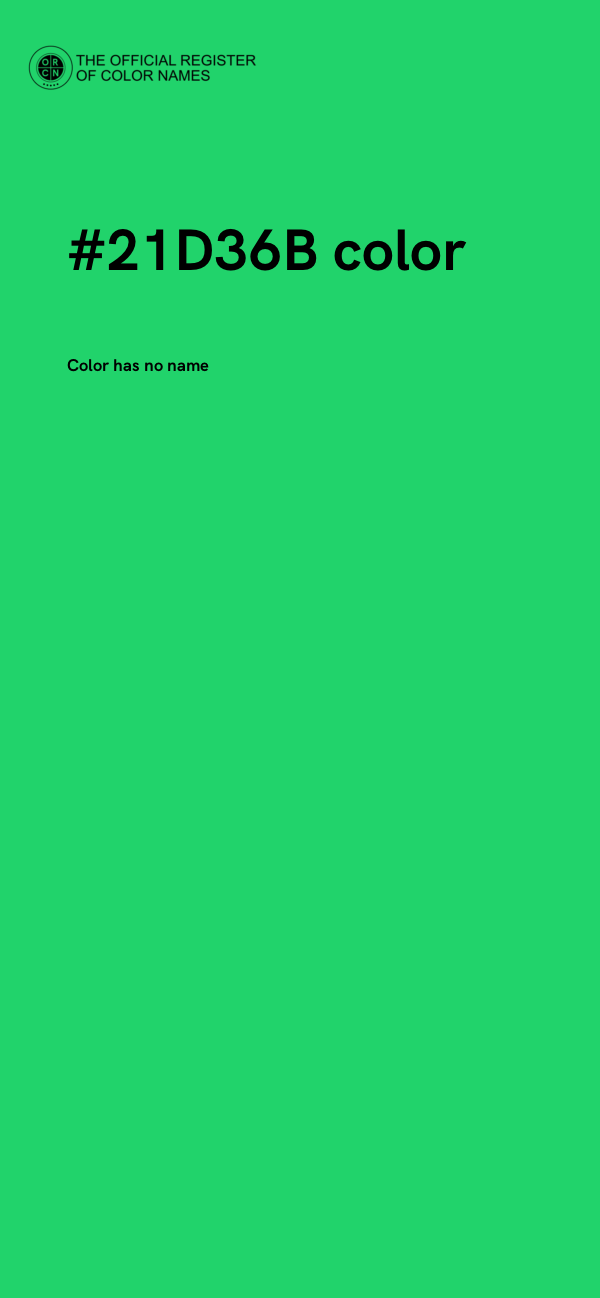 #21D36B color image