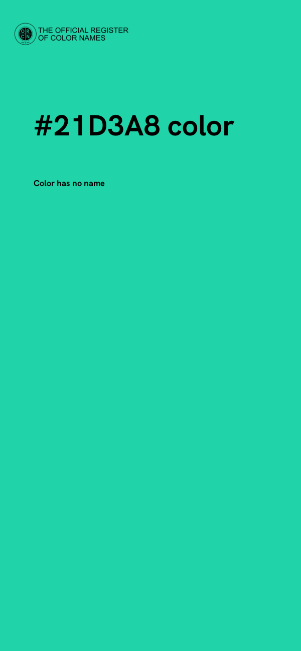 #21D3A8 color image