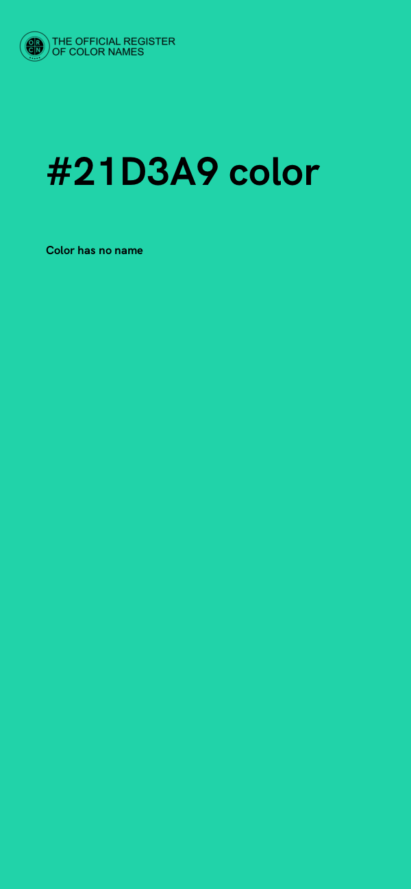 #21D3A9 color image