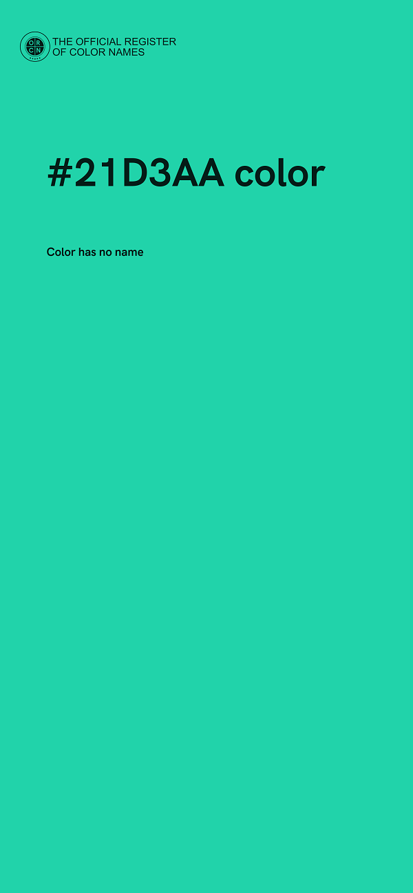 #21D3AA color image