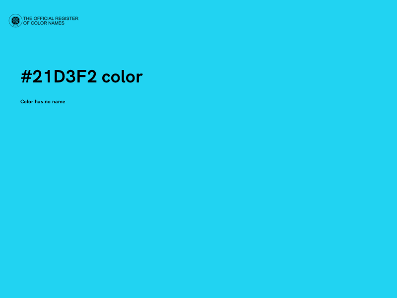 #21D3F2 color image
