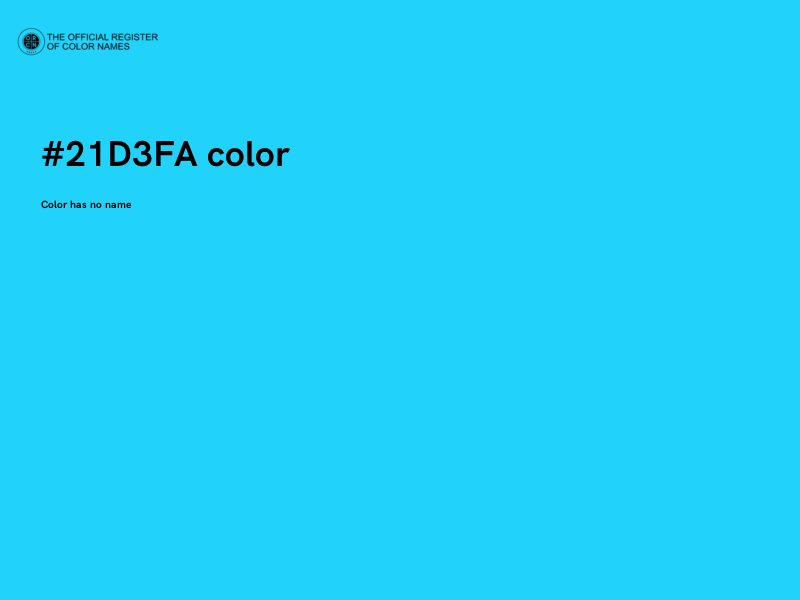 #21D3FA color image