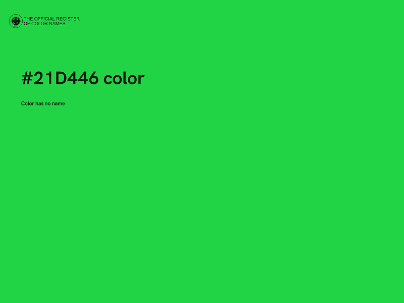 #21D446 color image