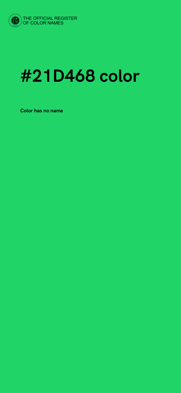 #21D468 color image