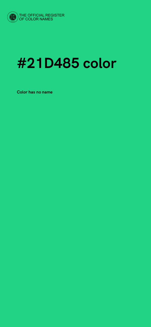 #21D485 color image