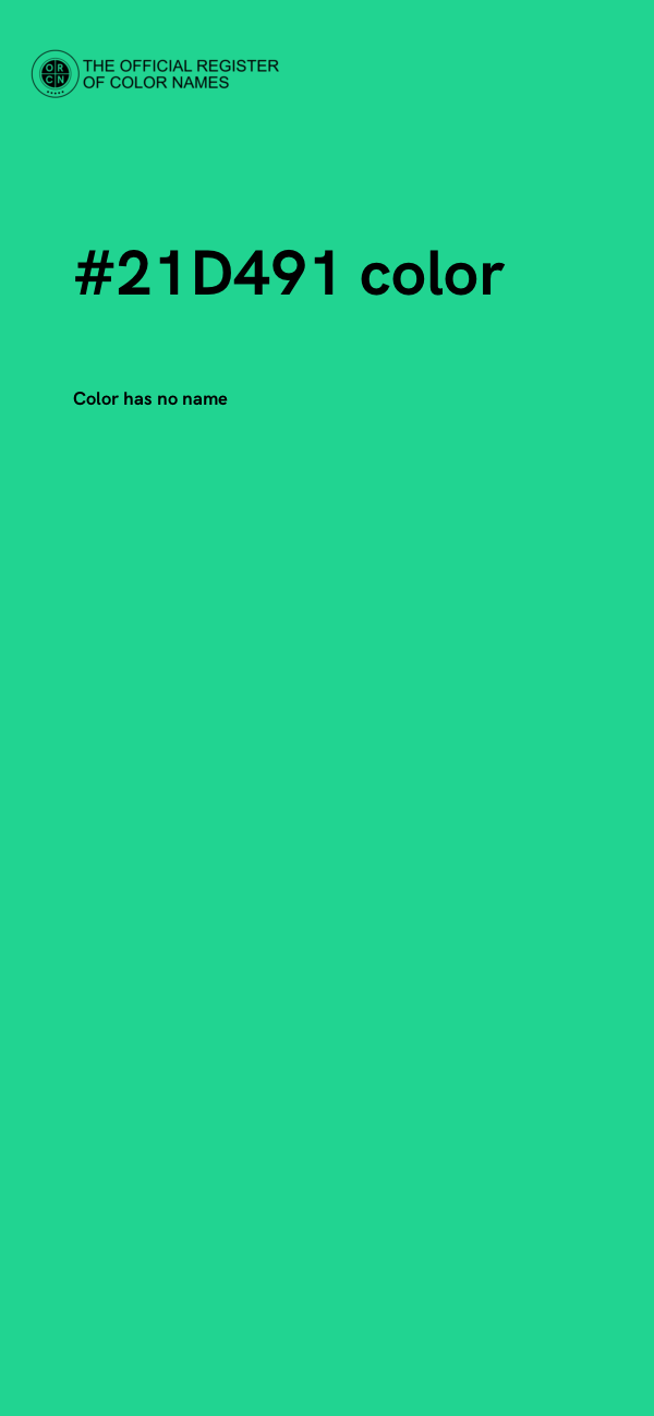 #21D491 color image