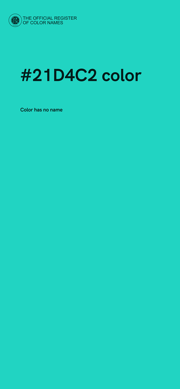 #21D4C2 color image