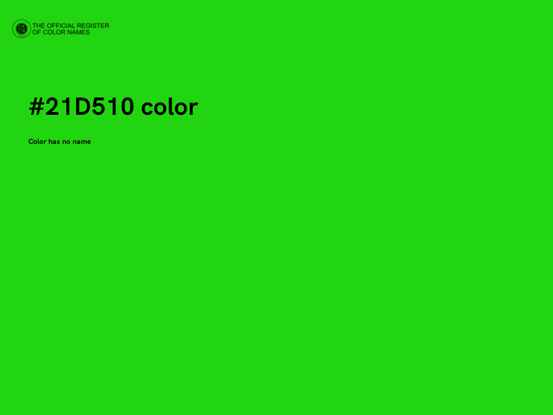 #21D510 color image