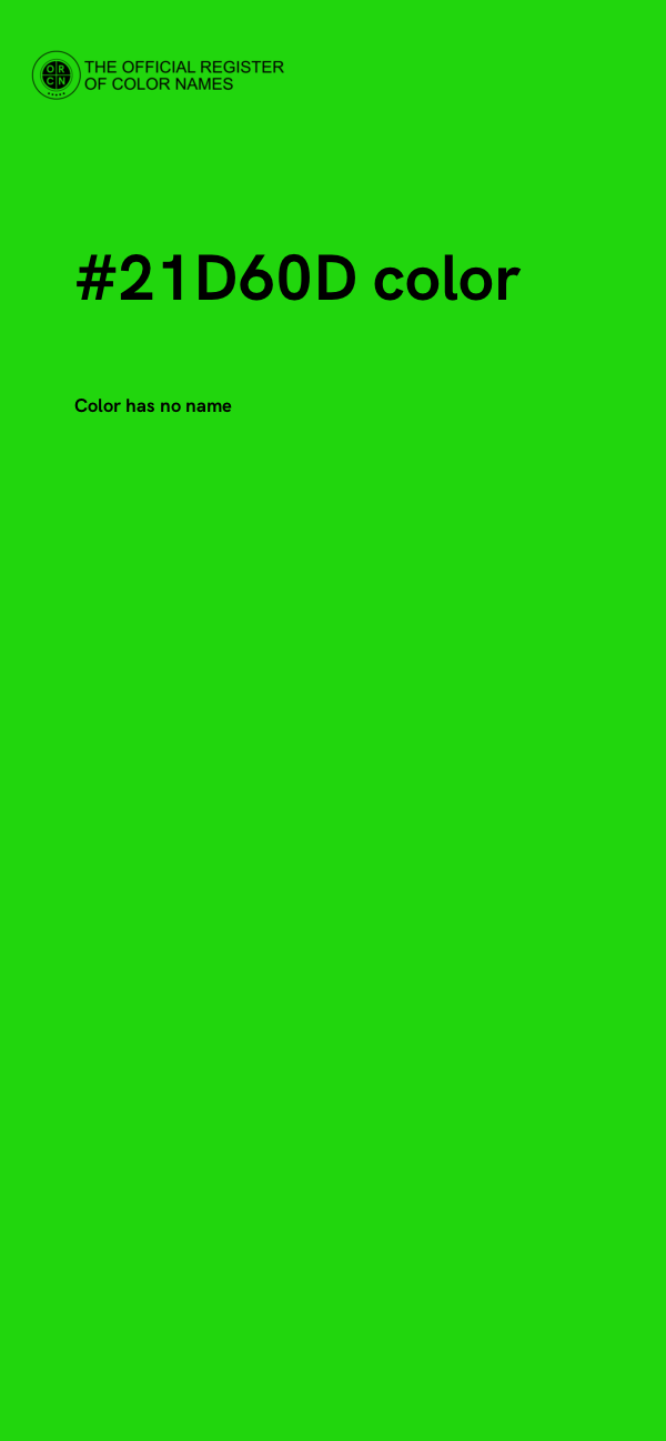 #21D60D color image