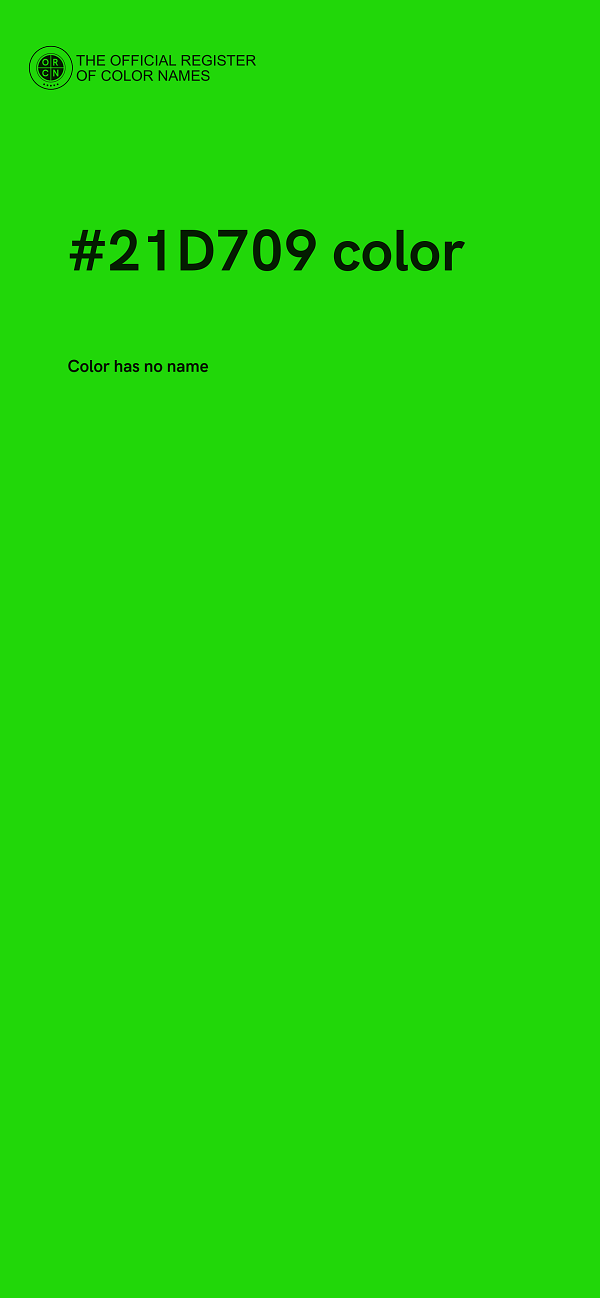 #21D709 color image