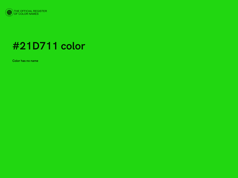 #21D711 color image