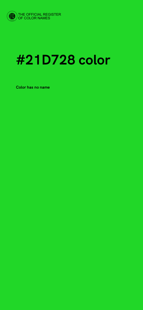 #21D728 color image