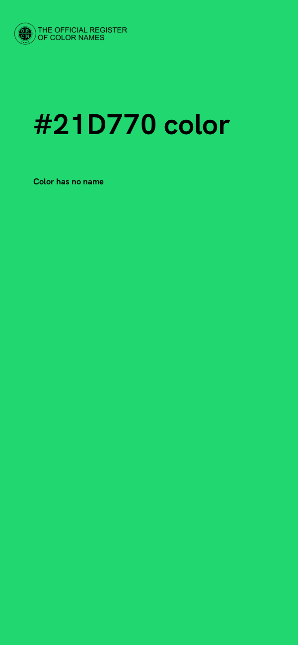 #21D770 color image