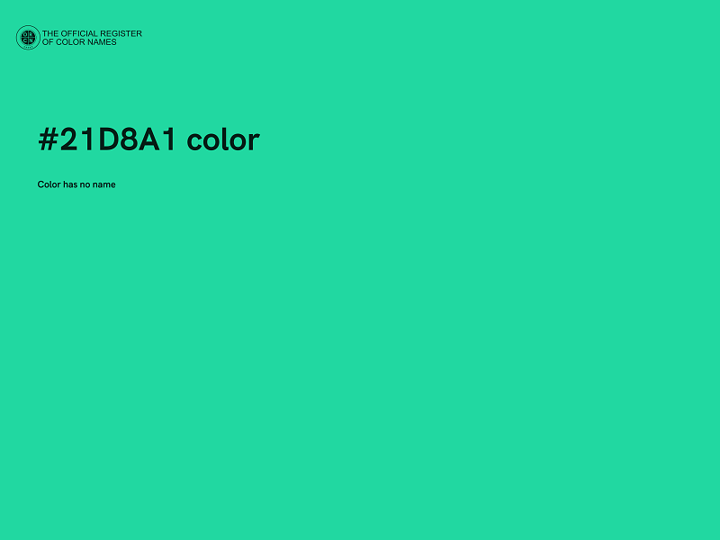 #21D8A1 color image