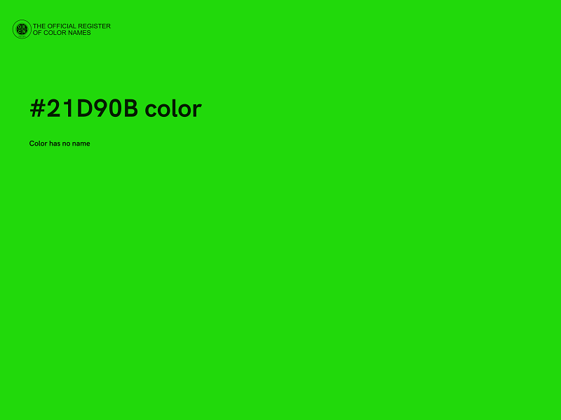 #21D90B color image