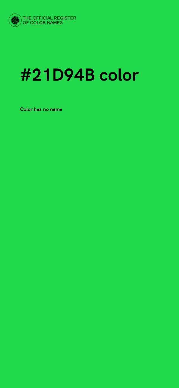 #21D94B color image