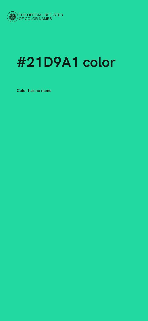 #21D9A1 color image