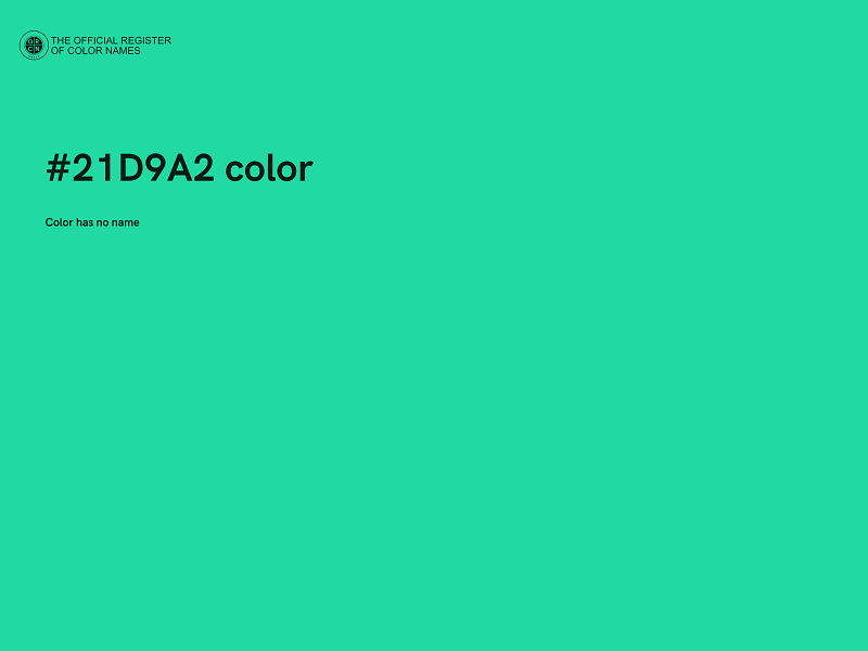 #21D9A2 color image