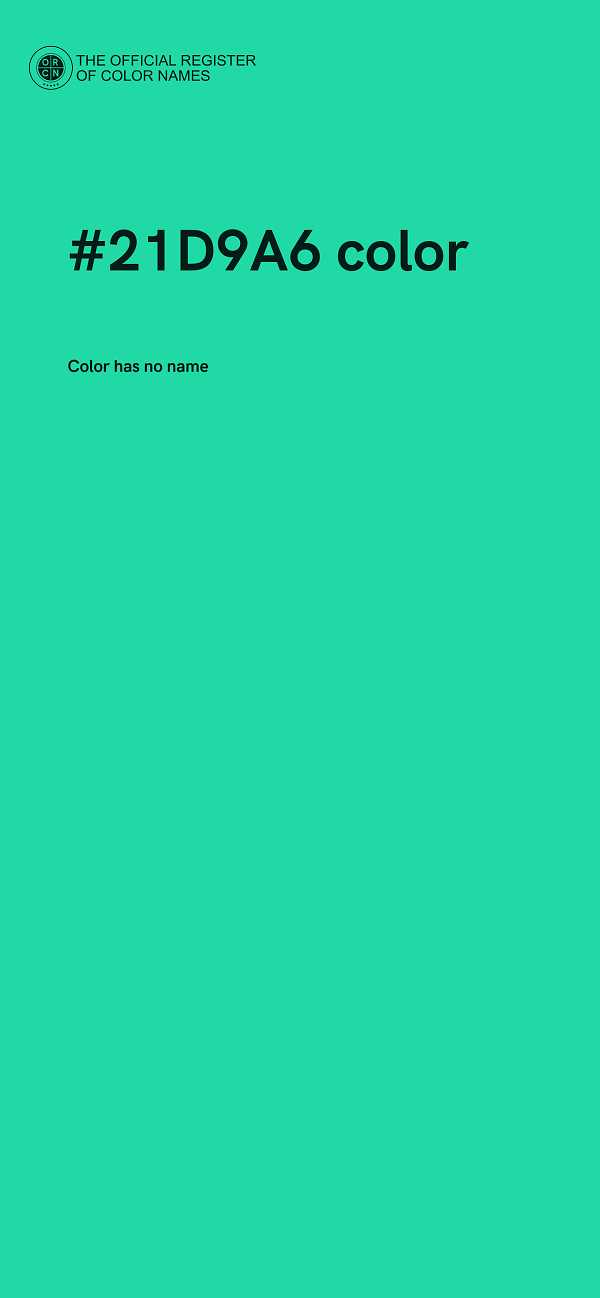 #21D9A6 color image