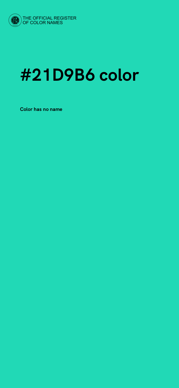 #21D9B6 color image