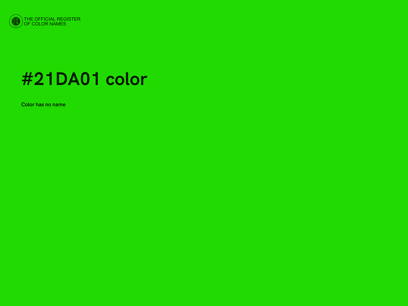 #21DA01 color image