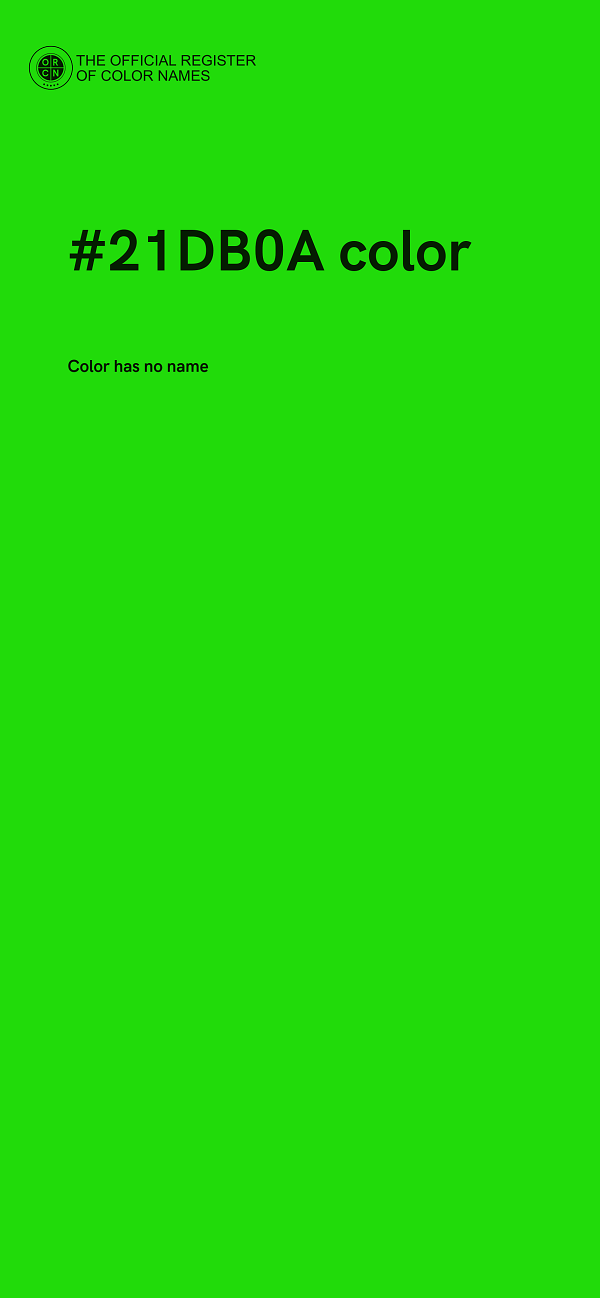 #21DB0A color image
