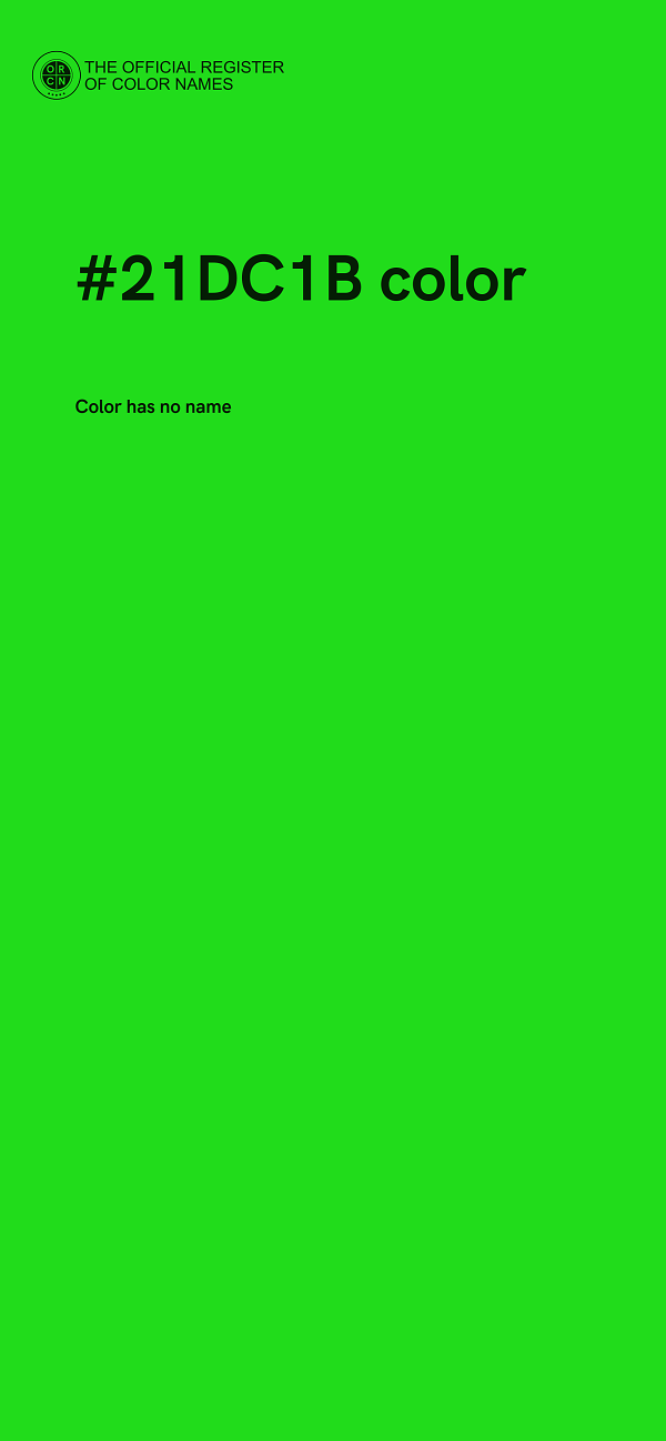 #21DC1B color image