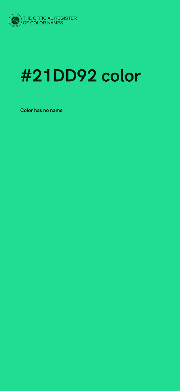 #21DD92 color image