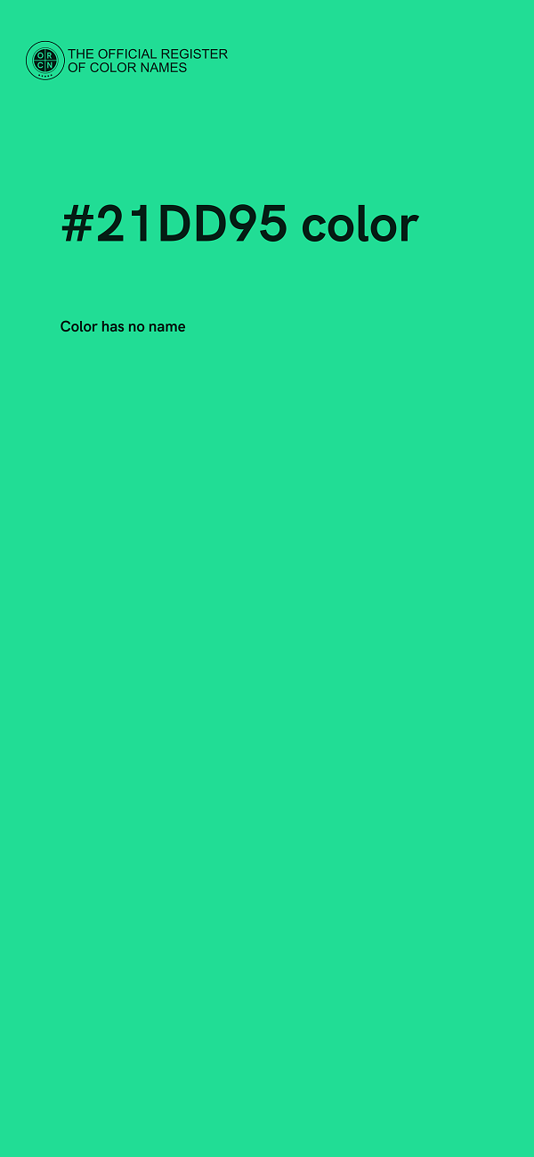 #21DD95 color image