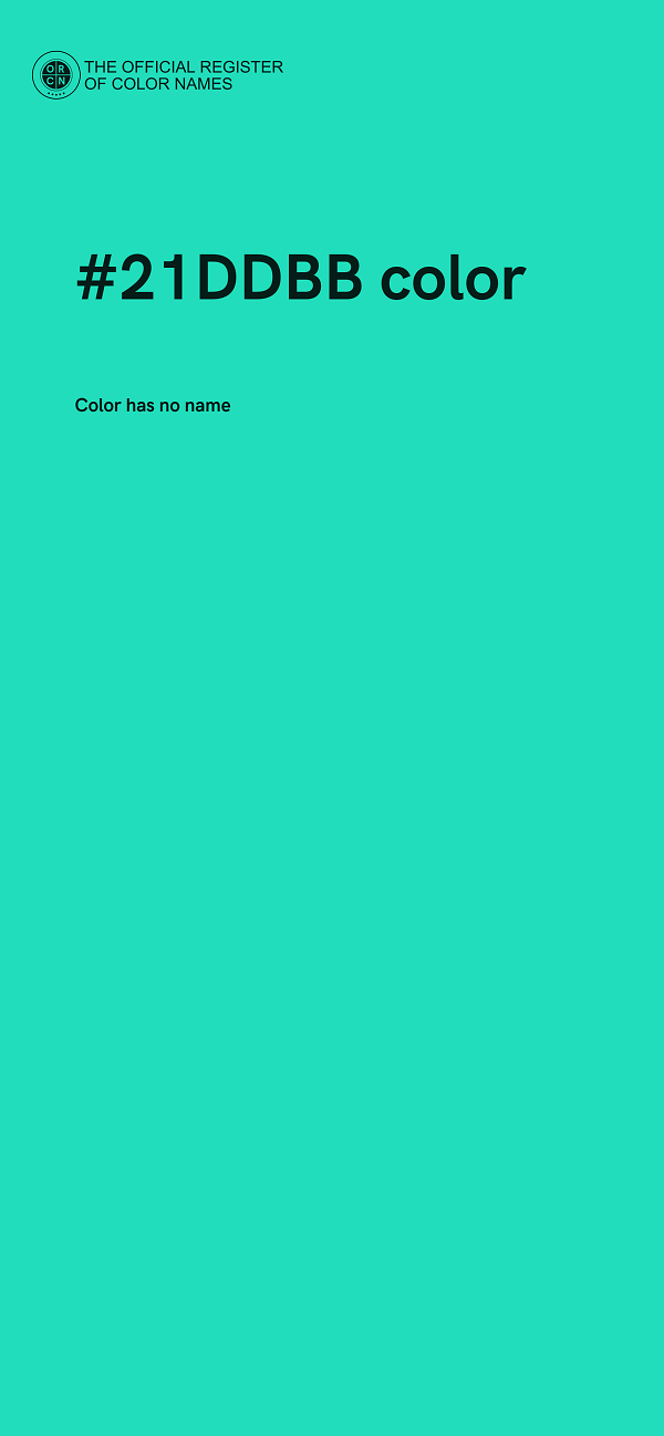 #21DDBB color image