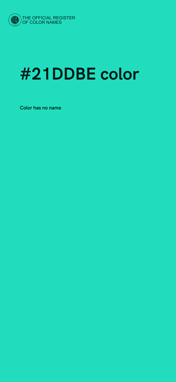 #21DDBE color image