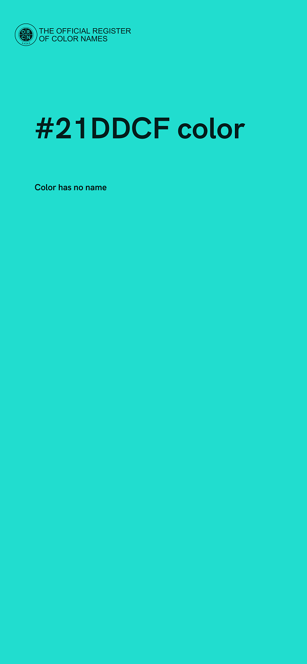 #21DDCF color image